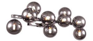 Casa Padrino Designer Wandleuchte Silber / Grau 66 x 23 x H. 24 cm - Moderne Wohnzimmer Lampe