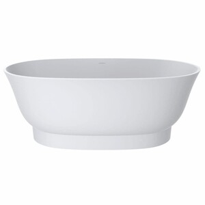 Casa Padrino Freistehende Luxus Art Deco Badewanne Matt Wei� 160 cm