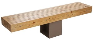 Casa Padrino Gartenbank - Parkbank Naturfarben / Braun 180 cm