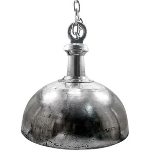 Casa Padrino H�ngeleuchte Silber  50 x H. 50 cm - Aluminium Kuppelleuchte