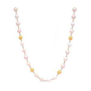 Casa Padrino Halskette Contas de Viana aus 19,2Kt Gold mit Perlen