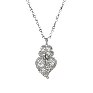Casa Padrino Halskette Herz von Viana 4,5 cm aus Sterlingsilber