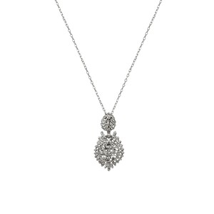 Casa Padrino Halskette K�nigin-Ohrring aus Sterlingsilber