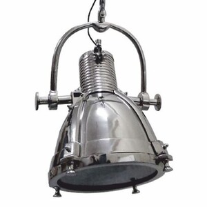 Casa Padrino Industrie Stil Metall H�ngeleuchte / Studioleuchte Silber 57 x 34 x H. 40 cm