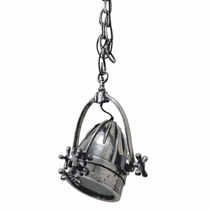 Casa Padrino Industrie Stil Metall H�ngeleuchte / Studioleuchte Silber 30 x 26 x H. 39 cm