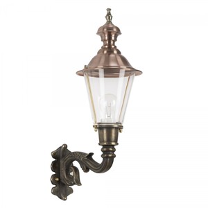 Casa Padrino Jugendstil Au�enwandleuchte 19 x 28 x H. 55 cm - Bronze - Nostalgische Wetterfeste Au�enleuchte