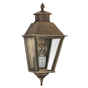 Casa Padrino Jugendstil Au�enwandleuchte 22 x 15 x H. 50 cm - Bronze - Nostalgische Wetterfeste Au�enleuchte