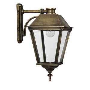 Casa Padrino Jugendstil Au�enwandleuchte 22 x 33 x H. 46 cm - Bronze - Nostalgische Wetterfeste Au�enleuchte