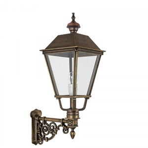 Casa Padrino Jugendstil Au�enwandleuchte 24 x 43 x H. 78 cm - Bronze - Nostalgische Wetterfeste Au�enleuchte