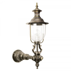 Casa Padrino Jugendstil Au�enwandleuchte 25 x 44 x H. 72 cm - Bronze - Nostalgische Wetterfeste Au�enleuchte