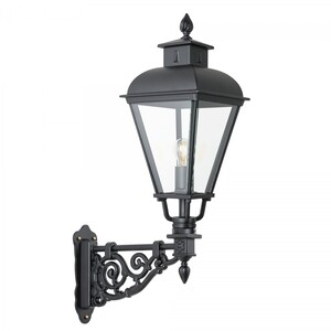 Casa Padrino Jugendstil Au�enwandleuchte 26 x 47 x H. 90 cm - Schwarz - Nostalgische Wetterfeste Au�enleuchte