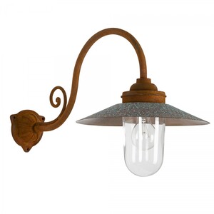 Casa Padrino Jugendstil Au�enwandleuchte 30 x 40 x H. 38 cm - Kupfer - Nostalgische Wetterfeste Au�enleuchte