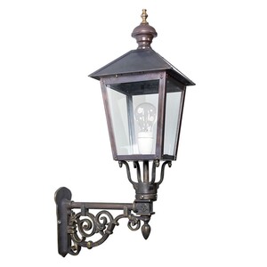 Casa Padrino Jugendstil Au�enwandleuchte 31 x 61 x H. 90 cm - Bronze - Nostalgische Wetterfeste Au�enleuchte