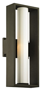 Casa Padrino Luxus Au�enwandleuchte Bronze / Wei� 17,15 x 13,97 x H. 45,09 cm - Metall Au�enleuchte mit Glas Lampenschirm - Luxus Au�enleuchten - Au�enbeleuchtung