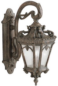 Casa Padrino Barock Au�enwandleuchte Antik Bronze 25,4 x 37,5 x H. 61 cm - Elegante Balkon Garten Terrassen Au�enleuchte - Nostalgische Au�enbeleuchtung