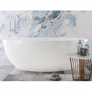 Casa Padrino Luxus Badewanne Hochglanz Wei� 180 cm - Badezimmer M�bel