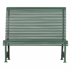 Casa Padrino Jugendstil Metall Hochlehn Gartenbank Gr�n 116 cm - Garten M�bel