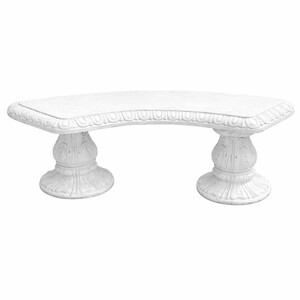 Casa Padrino Jugendstil Gartenbank Wei� 156 cm - Barock & Jugendstil Garten M�bel