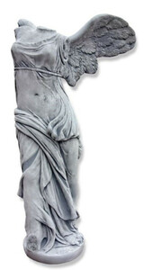 Casa Padrino Jugendstil Skulptur / Statue Grau 88 x 40 x H. 155 cm - Gartendeko Steinfigur 