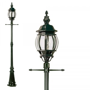 Casa Padrino Jugendstil Gartenlaterne 36 x 20 x H. 228 cm - Verschiedene Farben - Nostalgische Wetterfeste Au�enleuchte