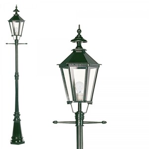 Casa Padrino Jugendstil Gartenlaterne 36 x 29 x H. 228 cm - Verschiedene Farben - Nostalgische Wetterfeste Au�enleuchte