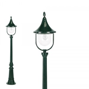 Casa Padrino Jugendstil Gartenleuchte 25 x 25 x H. 148 cm - Verschiedene Farben - Nostalgische Wetterfeste Au�enleuchte