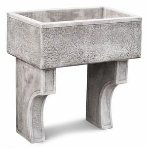 Casa Padrino Jugendstil Gartensp�le Antik Grau 80 x 50 x H. 90 cm