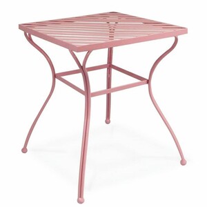 Casa Padrino Jugendstil Gartentisch Rosa 55 x H. 65 cm - Nostalgische Garten M�bel