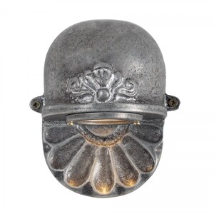 Casa Padrino Jugendstil Hofleuchte 14 x 8 x H. 17 cm - Silber - Nostalgische Wetterfeste Au�enleuchte