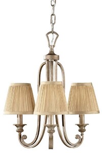 Casa Padrino Barock Kronleuchter Silber / Gold  48,3 cm - Kronleuchter im Barockstil