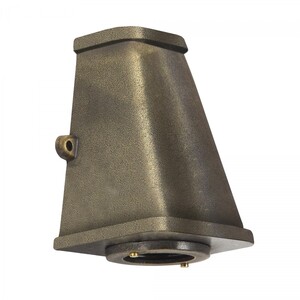 Casa Padrino Jugendstil Schiffslampe 10 x 10 x H. 14 cm - Bronze - Nostalgische Wetterfeste Au�enleuchte