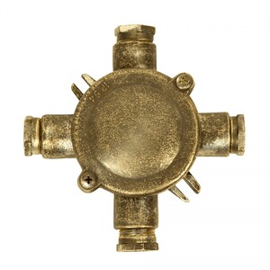 Casa Padrino Jugendstil Schiffslampe 13 x 4 x H. 13 cm - Kupfer - Nostalgische Wetterfeste Au�enleuchte