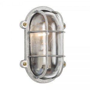 Casa Padrino Jugendstil Schiffslampe 14 x 10 x H. 21 cm - Silber - Nostalgische Wetterfeste Au�enleuchte