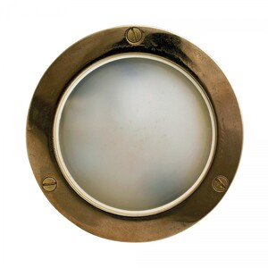 Casa Padrino Jugendstil Schiffslampe 14 x 5 x H. 14 cm - Bronze - Nostalgische Wetterfeste Au�enleuchte