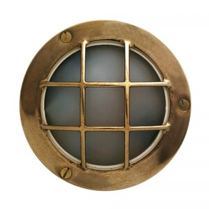 Casa Padrino Jugendstil Schiffslampe 14 x 5 x H. 14 cm - Bronze - Nostalgische Wetterfeste Au�enleuchte
