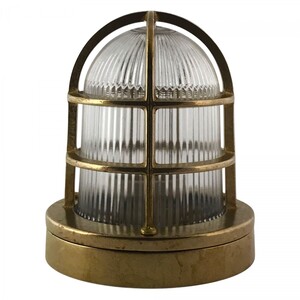 Casa Padrino Jugendstil Schiffslampe 14 x H. 18 cm - Bronze - Nostalgische Wetterfeste Au�enleuchte