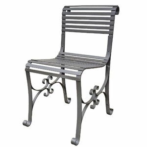 Casa Padrino Jugendstil Schmiedeeisen Garten Stuhl Grau - Garten & Terrassen M�bel
