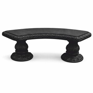 Casa Padrino Jugendstil Gartenbank Schwarz 156 cm - Barock & Jugendstil Garten M�bel