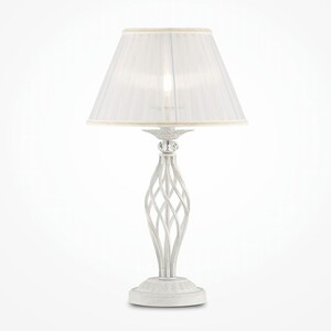 Casa Padrino Jugendstil Tischleuchte Antik Wei� / Wei� H. 56 cm - Barock & Jugendstil Leuchten