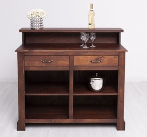 Casa Padrino Landhausstil Bar Theke Braun 120 cm - Bar M�bel
