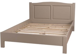 Casa Padrino Landhausstil Bett Taupe 160 x 200 cm - Massivholz Doppelbett - Landhausstil Schlafzimmerm�bel