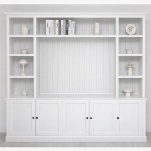 Casa Padrino Landhausstil B�cherschrank Wei� 254 cm - Landhausstil M�bel