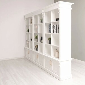 Casa Padrino Landhausstil Raumteiler B�cherschrank Wei� 260 cm - Landhausstil M�bel