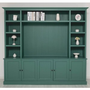 Casa Padrino Landhausstil Bcherschrank Grn 254 cm - Landhausstil Mbel