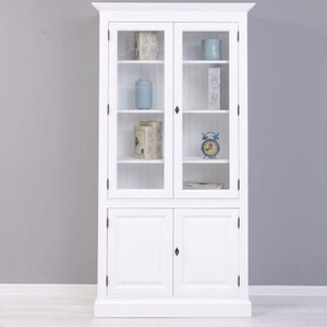 Casa Padrino Landhausstil Massivholz Schrank Wei� 110 x H. 210 cm - Landhausstil M�bel