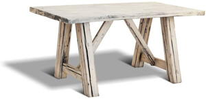 Casa Padrino Landhausstil Esstisch Antik Wei� - Verschiedene Gr��en - Rustikaler Massivholz K�chentisch - Rustikale Massivholz Esszimmer M�bel - Landhausstil Esszimmer M�bel