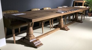 Casa Padrino Landhausstil Massivholz Esstisch Braun 400 cm