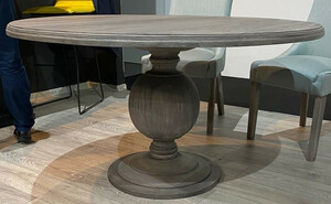 Casa Padrino Landhausstil Esstisch Grau  140 x H. 77 cm - Rustikaler Massivholz K�chentisch - Rustikale Massivholz Esszimmer M�bel - Landhausstil Esszimmer M�bel