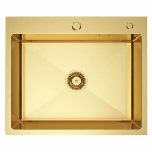 Casa Padrino Luxus Edelstahl Sp�lbecken Gold 60 x 50 x H. 21 cm - K�chen Zubeh�r