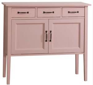 Casa Padrino Landhausstil Kommode mit 3 Schubladen und 2 Tren Rosa 100 x 41 x H. 90 cm - Landhausstil Mbel